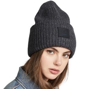 Acne Studios Grey Pansy Face Beanie